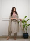 SI 303 Slub Cotton Top With Bottom Dupatta Suppliers In India